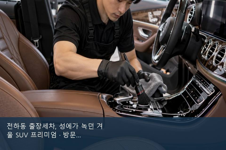 전하동 출장세차, 성에가 녹던 겨울 SUV 프리미엄 · 방문 전에 확인한 것